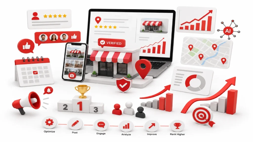 Digital marketing growth and optimization dashboard