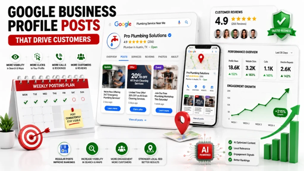Google Business Profile posts infographic