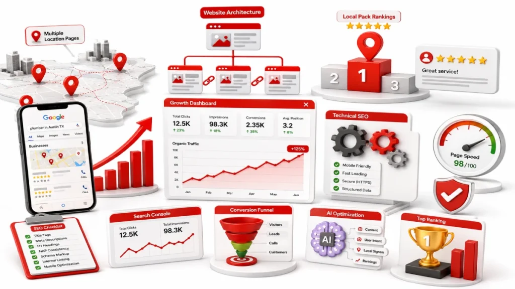Local SEO and analytics dashboard