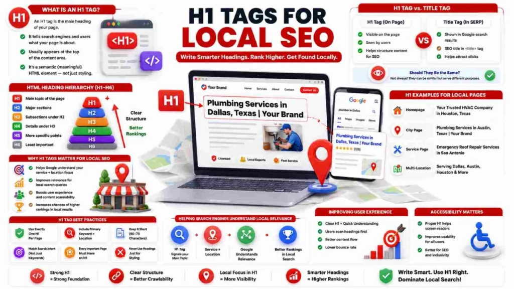 H1 tags and local SEO guide
