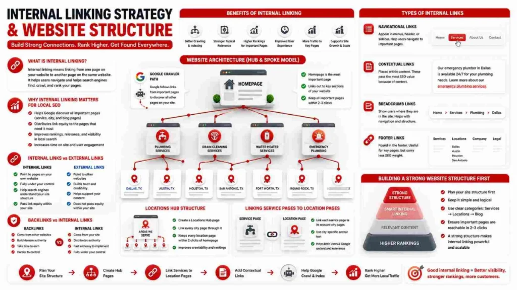 Internal linking strategy and site architecture